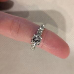 Swarovski Silver Ring with Clear Crystals